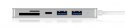 HUB USB 3.0 typu C z 3 portami USB i czytnikiem kart pamięci IB-HUB1413-CR IcyBox