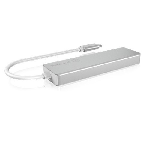 HUB USB 3.0 typu C z 3 portami USB i czytnikiem kart pamięci IB-HUB1413-CR IcyBox HUB USB 3.0 typu C z 3 portami USB i czytnikiem kart pamięci IB-HUB1413-CR IcyBox