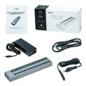 Hub USB3.0 z ładowaniem, 16 portów, 90W I-tec