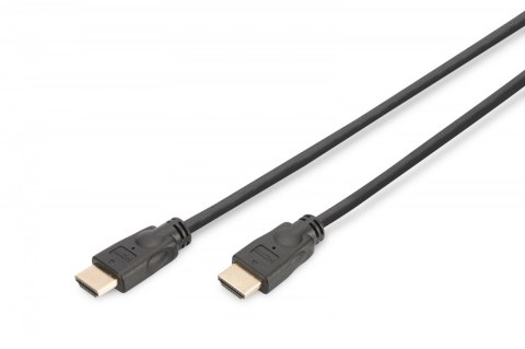 Kabel połączeniowy HDMI HighSpeed z Ethernetem 4K 60Hz UHD Typ HDMI A/HDMI A M/M czarny 5m Digitus