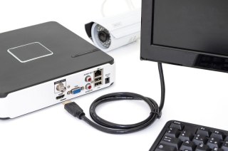 Kabel połączeniowy HDMI HighSpeed z Ethernetem 4K 60Hz UHD Typ HDMI A/HDMI A M/M czarny 5m Digitus