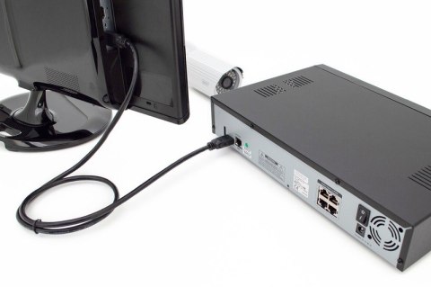 Kabel połączeniowy HDMI HighSpeed z Ethernetem 4K 60Hz UHD Typ HDMI A/HDMI A M/M czarny 5m Digitus