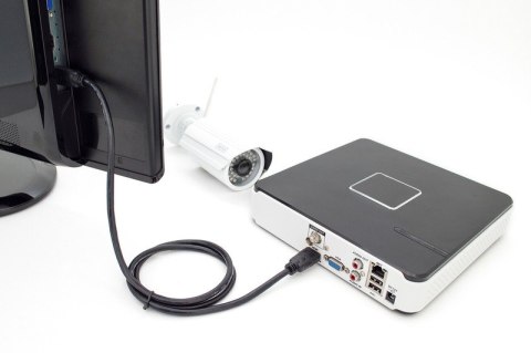 Kabel połączeniowy HDMI HighSpeed z Ethernetem 4K 60Hz UHD Typ HDMI A/HDMI A M/M czarny 5m Digitus