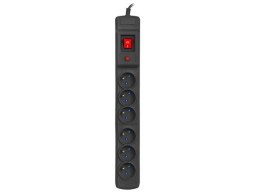 Listwa przeciwprzepięciowa Multi M6 10m czarna (6 gniazd) Armac