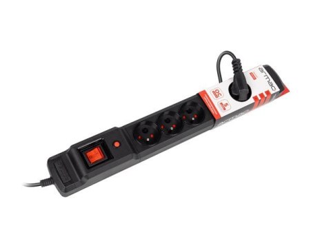 Listwa przeciwprzepięciowa Multi M6 10m czarna (6 gniazd) Armac Listwa przeciwprzepięciowa Multi M6 10m czarna (6 gniazd) Armac