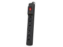 Listwa przeciwprzepięciowa Multi M6 10m czarna (6 gniazd) Armac