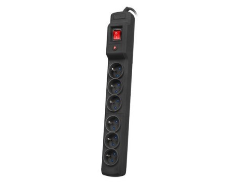 Listwa przeciwprzepięciowa Multi M6 10m czarna (6 gniazd) Armac Listwa przeciwprzepięciowa Multi M6 10m czarna (6 gniazd) Armac