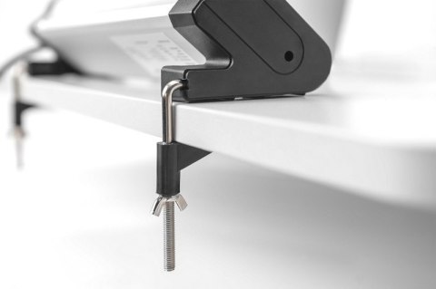 Listwa zasilająca biurowa 45° 4 gniazdowa, 2x USB (5V/2A) z możliwością obrotu o 290° aluminiowa HQ Digitus