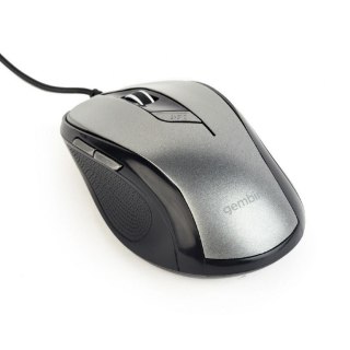 Mysz optyczna USB czarno-szara Gembird