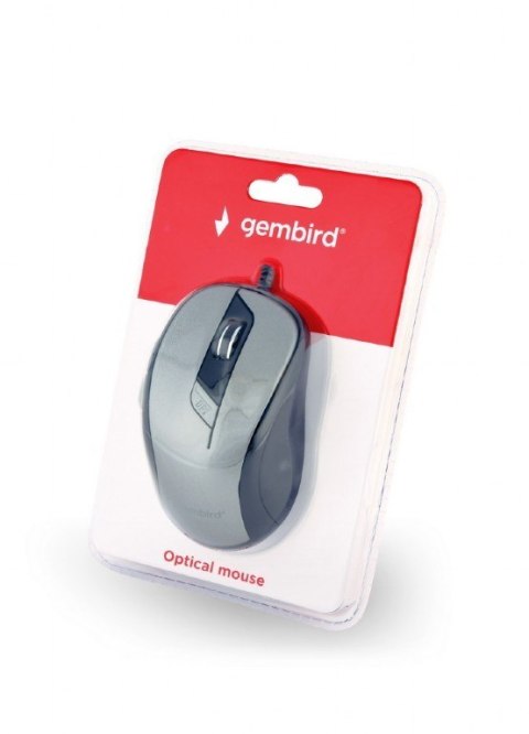 Mysz optyczna USB czarno-szara Gembird