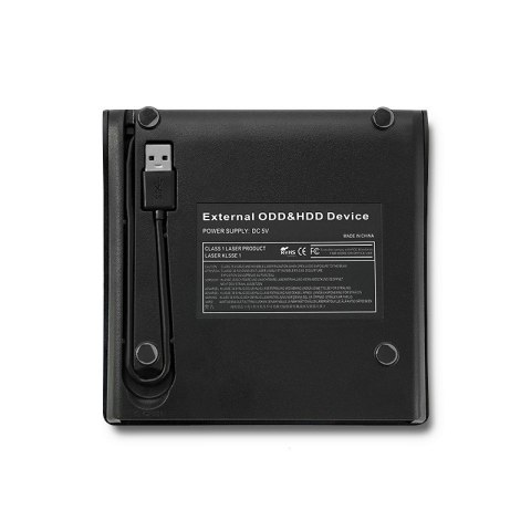 Obudowa/kieszeń na napęd CD/DVD SATA USB 3.0 12.7mm Qoltec Obudowa/kieszeń na napęd CD/DVD SATA USB 3.0 12.7mm Qoltec