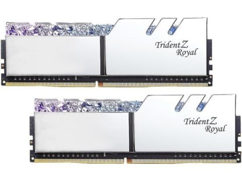 Pamięć do PC DDR4 32GB (2x16GB) TridentZ Royal RGB DDR4 3200MHz CL16 XMP2 srebrna G.SKILL Pamięć do PC DDR4 32GB (2x16GB) TridentZ Royal RGB DDR4 3200MHz CL16 XMP2 srebrna G.SKILL