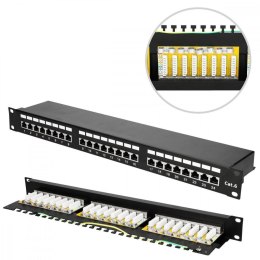 Patchpanel 24 porty CAT6 STP V2 Extralink