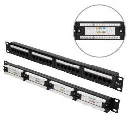 Patchpanel 24 porty CAT6 UTP V2 Extralink