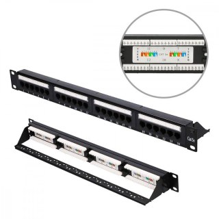 Patchpanel CAT5E UTP V2 24 porty Extralink