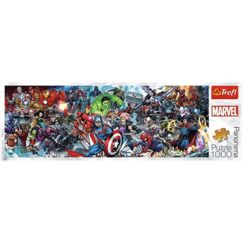 Puzzle 1000 elementów Panorama Marvel The Avengers Trefl Puzzle 1000 elementów Panorama Marvel The Avengers Trefl