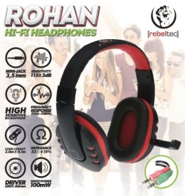 Słuchawki stereofoniczne PC Rohan, z mikrofonem, 2x mini jack 3,5mm (in/out) Rebeltec