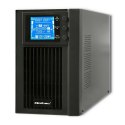 Zasilacz awaryjny UPS, on-line, czysta fala sinusoidalna, 1KVA, 800W, LCD, USB Qoltec