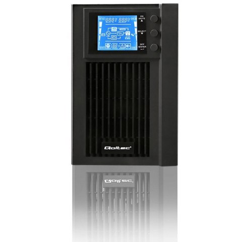 Zasilacz awaryjny UPS, on-line, czysta fala sinusoidalna, 1KVA, 800W, LCD, USB Qoltec Zasilacz awaryjny UPS, on-line, czysta fala sinusoidalna, 1KVA, 800W, LCD, USB Qoltec