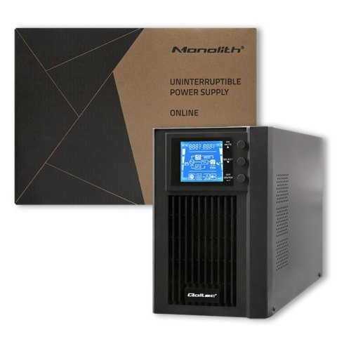 Zasilacz awaryjny UPS, on-line, czysta fala sinusoidalna, 1KVA, 800W, LCD, USB Qoltec Zasilacz awaryjny UPS, on-line, czysta fala sinusoidalna, 1KVA, 800W, LCD, USB Qoltec