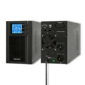 Zasilacz awaryjny UPS, on-line, czysta fala sinusoidalna, 1KVA, 800W, LCD, USB Qoltec