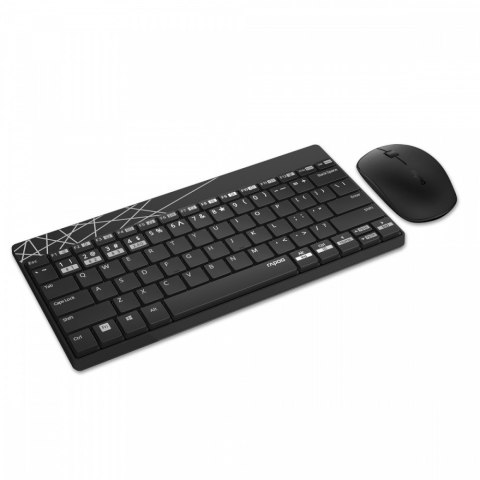 Zestaw bezprzewodowy multi-mode 8000M UI czarny RAPOO Zestaw bezprzewodowy multi-mode 8000M UI czarny RAPOO