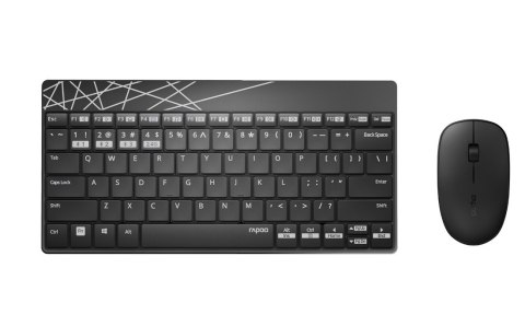 Zestaw bezprzewodowy multi-mode 8000M UI czarny RAPOO Zestaw bezprzewodowy multi-mode 8000M UI czarny RAPOO