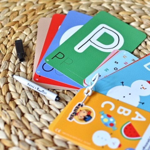 Zestaw edukacyjny Poznaję Litery Zabawy edukacyjne z pisakiem zmazywakiem CzuCzu