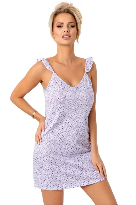 Koszulka nocna Koszula Nocna Model Fiorella Liliowy - Donna Koszulka nocna Koszula Nocna Model Fiorella Liliowy - Donna