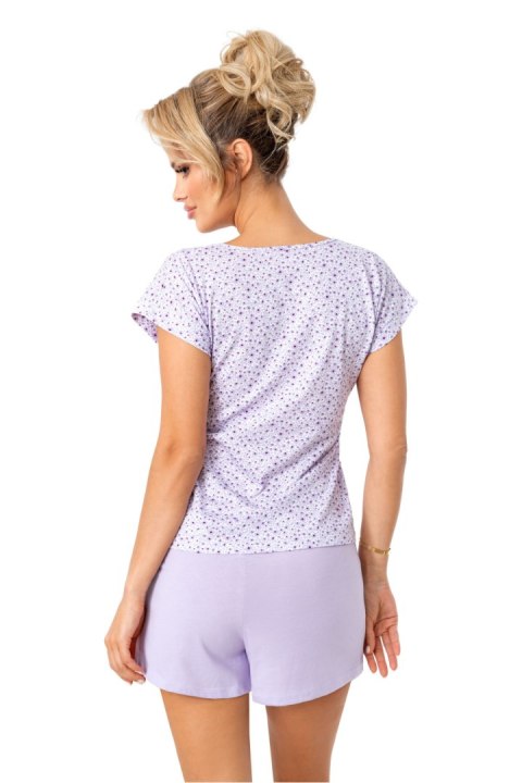 Piżama Damska Model Fiorella Shorts Liliowy - Donna Piżama Damska Model Fiorella Shorts Liliowy - Donna