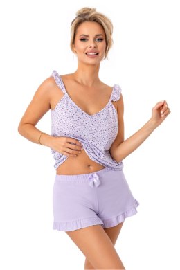 Piżama Damska Model Fiorella Top Liliowy - Donna