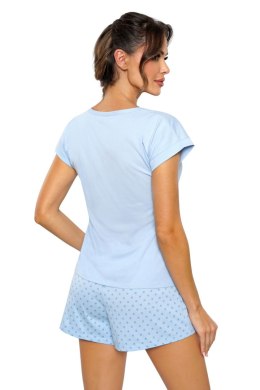 Piżama Damska Model SKY short Blue - Donna