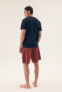 Piżama Męska Model Dash 42622-59X Navy/Red - Henderson