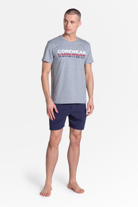 Piżama Męska Model Lark 38870-90X Grey/Navy - Henderson Piżama Męska Model Lark 38870-90X Grey/Navy - Henderson