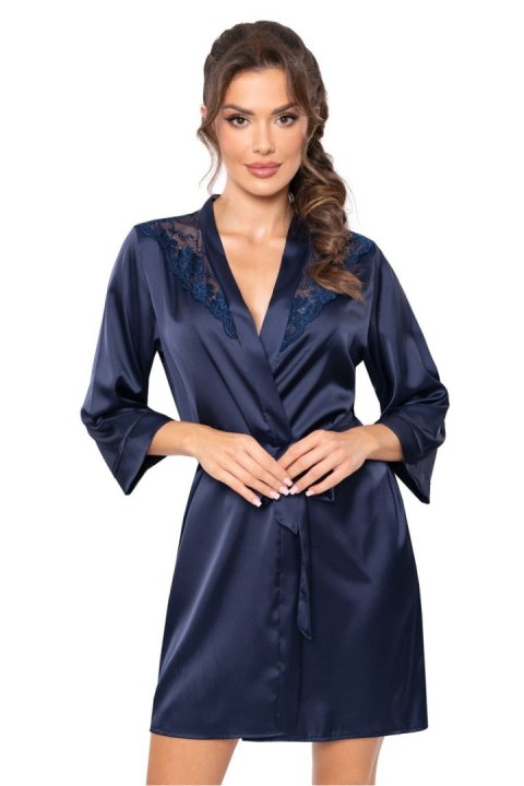 Szlafrok Damski Model Mari Navy - Donna Szlafrok Damski Model Mari Navy - Donna