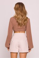 Szorty Damskie Model MOE860 Beige - Moe