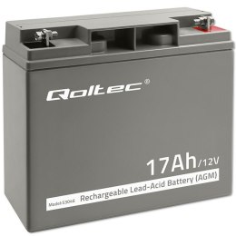 Akumulator AGM 12V | 17Ah | max. 255A Qoltec