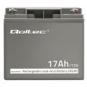 Akumulator AGM 12V | 17Ah | max. 255A Qoltec