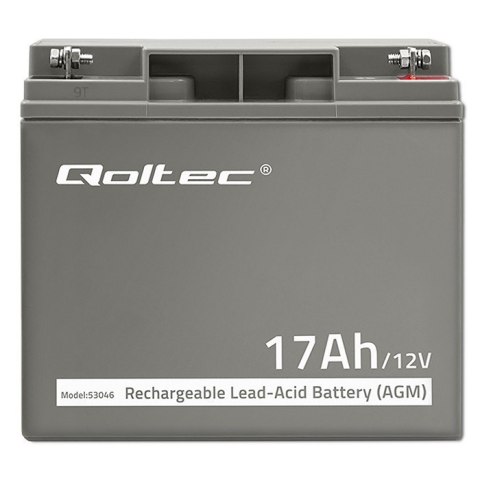 Akumulator AGM 12V | 17Ah | max. 255A Qoltec Akumulator AGM 12V | 17Ah | max. 255A Qoltec