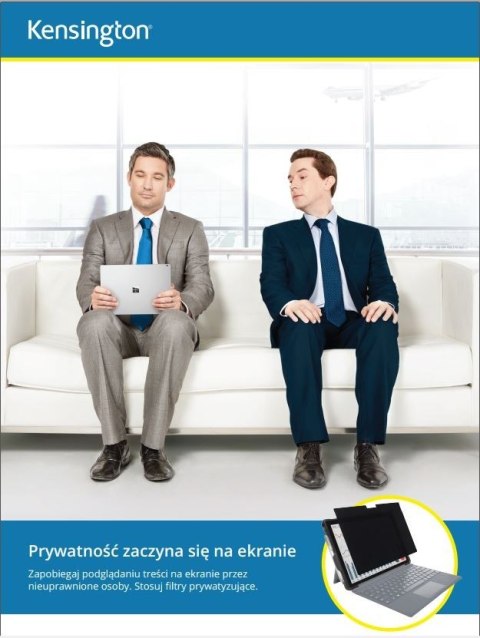 Filtr prywatyzujący 2-stronny, zdejmowany, do monitora 13.3 cala, 16:10 Kensington