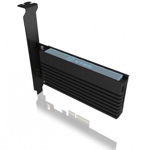 Karta PCIe z gniazdem M.2 M-Key dla jednego dysku SSD M.2 NVMe IB-PCI214M2-HSL IcyBox Karta PCIe z gniazdem M.2 M-Key dla jednego dysku SSD M.2 NVMe IB-PCI214M2-HSL IcyBox