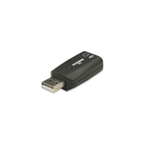 Karta dźwiękowa Hi-Speed USB 3-D Manhattan Karta dźwiękowa Hi-Speed USB 3-D Manhattan