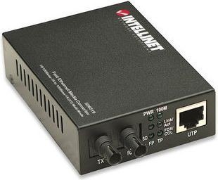 Konwerter 10/100Base-TX RJ45/1000Base-FX (MM ST) 2km 1310nm Intellinet