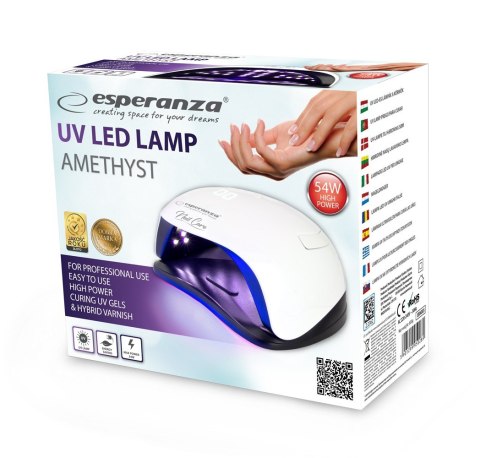Lampa UV LED do lakieru hybrydowego Amethyst 54W Esperanza