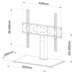 Ministolik/stojak + uchwyt do TV 32-55 cali 40 kg SD-33 ART Ministolik/stojak + uchwyt do TV 32-55 cali 40 kg SD-33 ART
