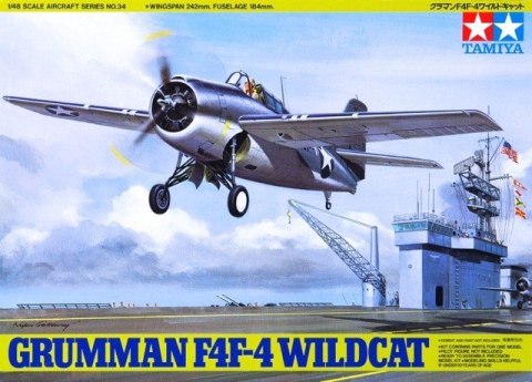 Model plastikowy Grumman F4F-4 Wildcat Tamiya Model plastikowy Grumman F4F-4 Wildcat Tamiya
