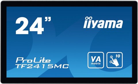 Monitor 24 TF2415MC-B2 pojemnościowy 10PKT, pianka, HDMI, DP IIYAMA