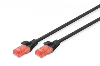 Patch cord U/UTP kat.6 PVC 5m czarny Digitus