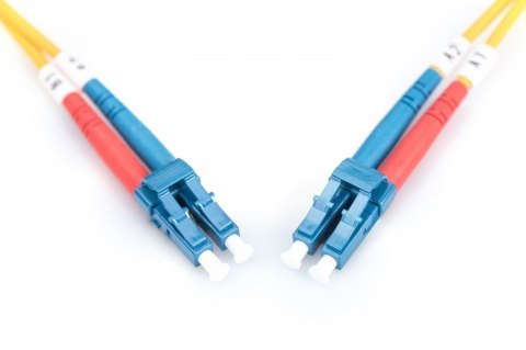 Patchcord FO Singlemode 09/125 OS2 LC-LC duplex 5m Żółty Digitus