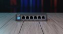Przełącznik EUROS V2 6 portów POE SWITCH 4 porty 10-100MBPS POE + 2 porty UPLINK 802.3AF 60W Extralink